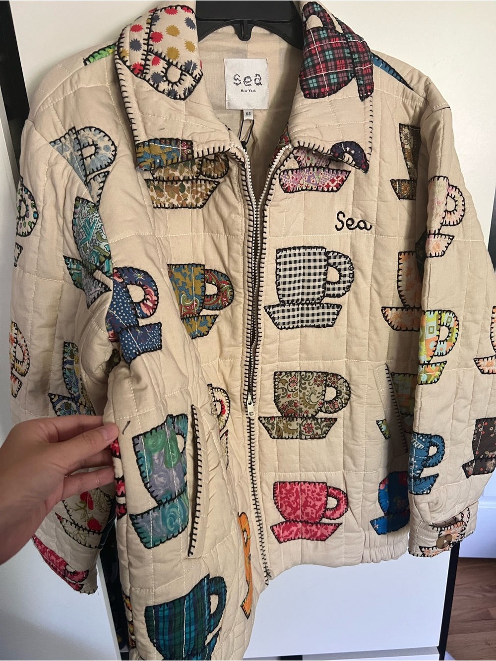 NWT Sea New York teacup quilted jacket - Picture 5 of 6